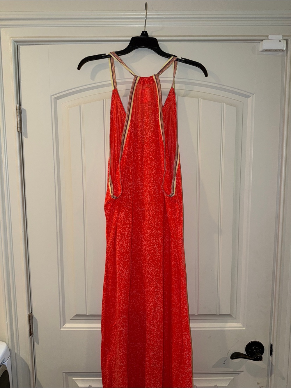 Elegant Orange Maxi coverup Dress - Picture 4 of 7